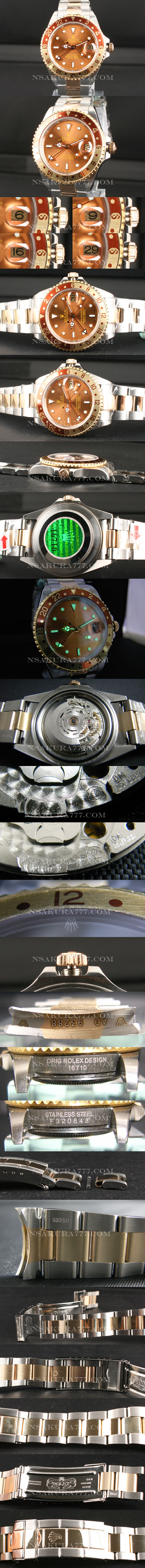 レプリカ時計ロレックス GMT白2836-2搭載?GMT針単独作動（14K圧着）一生剥げません - ウインドウを閉じる