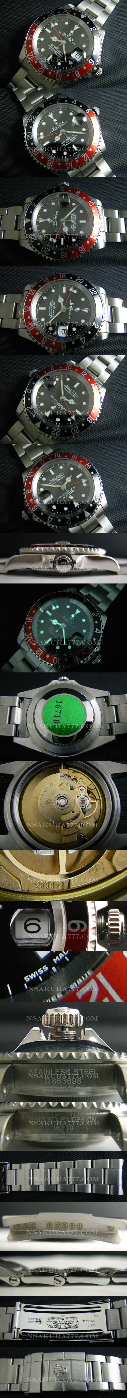 レプリカ時計ロレックス2836-2ムーブ搭載 GMT針単独調整可能 - ウインドウを閉じる