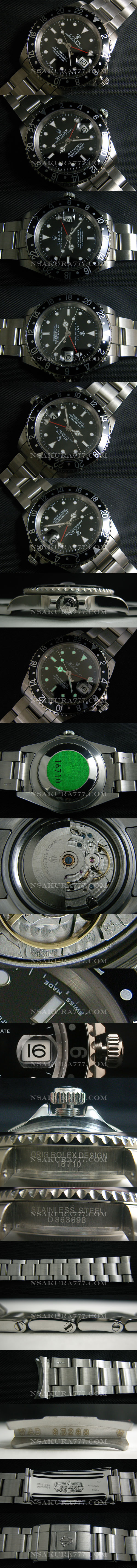 レプリカ時計ロレックス GMT最新改良白2836-2搭載 - ウインドウを閉じる