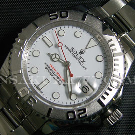 レプリカ時計ロレックス ヨットマスタ最新改良白2836-2搭載 [新型ケースに完全改良]