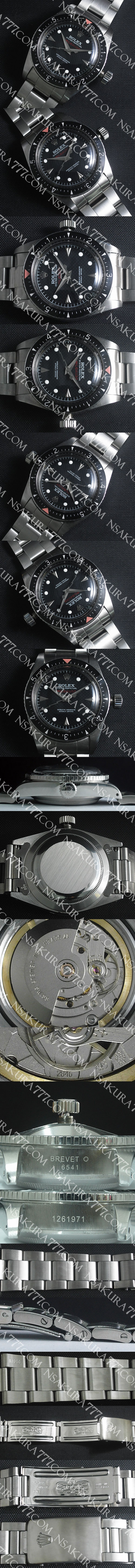 レプリカ時計ロレックス 初代ミルガウス ヴィンテージ Ref. 6541 Swiss ETA社 2846 - ウインドウを閉じる