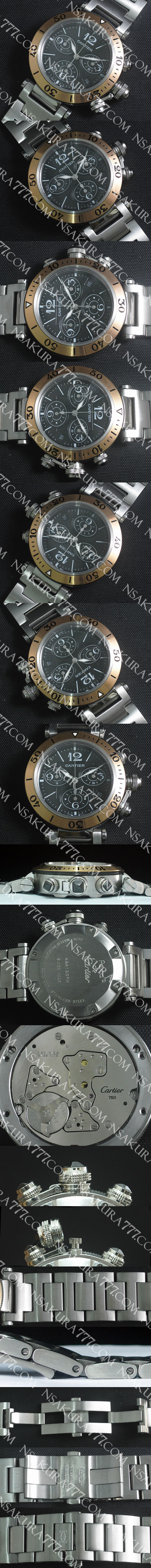 レプリカ時計カルティエ　パシャ シータイマー　レディ　クロノ　37mm クォーツムーブメント - ウインドウを閉じる