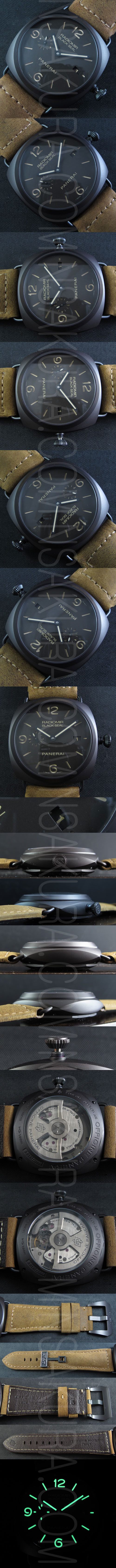 スーパーコピー時計パネライ ラジオミール ブラック シール，Asian 7750搭載 ハイエンドモデル - ウインドウを閉じる