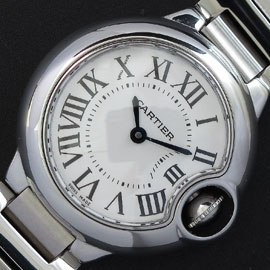 レプリカ時計カルティエ　バロンブルー 28ミリ　クォーツムーブメント搭載！（V6工場製品）