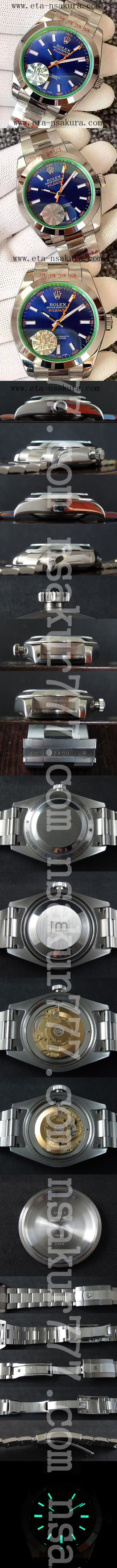 スーパーコピー時計ロレックス ミルガウス, ETA社 2836ムーブメント搭載！（JF工場） - ウインドウを閉じる