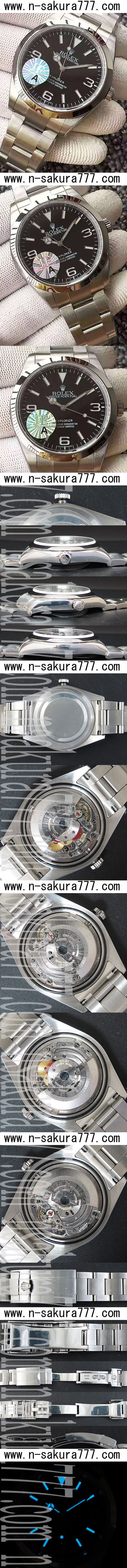 スーパーコピー時計ロレックス Newエクスプローラ I Ref.214270 （JF工場） - ウインドウを閉じる