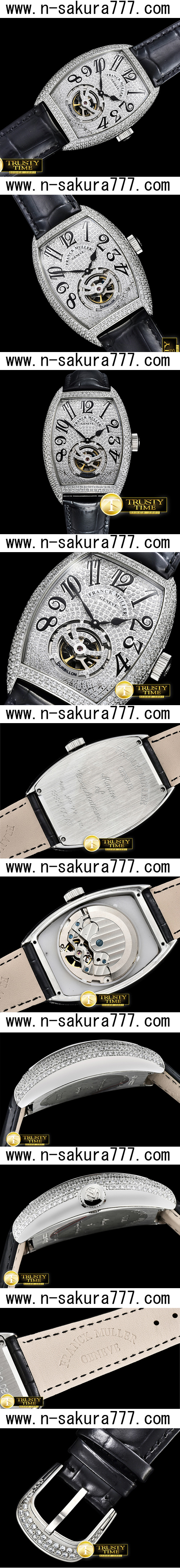 スーパーコピー時計フランク・ミュラー ブラック・クロコ21600振動 (自動巻き) - ウインドウを閉じる