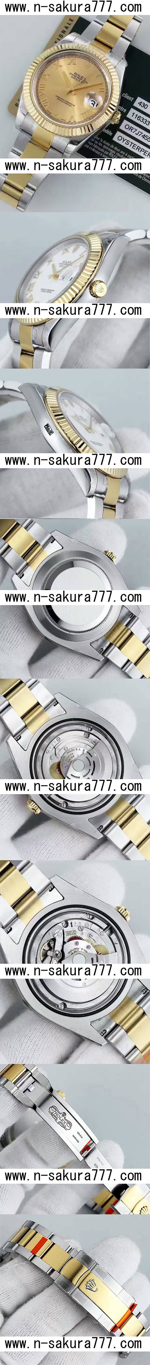 レプリカ時計2016新作ロレックスデイトジャストII 3136ムーブメント搭載！！（EW製品) - ウインドウを閉じる